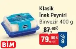 BİNVEZİR KLASİK İNEK PEYNİRİ